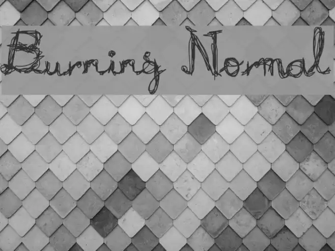 Burning Normal Example 1