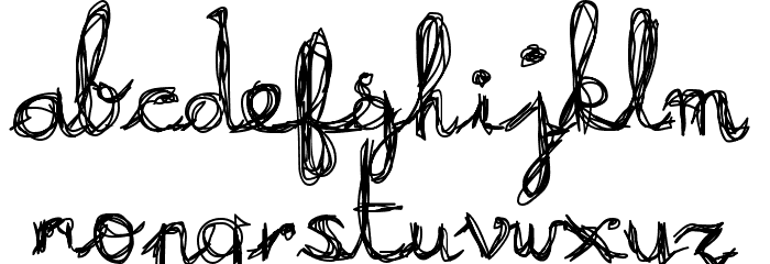 Burning Normal Font LOWERCASE