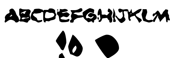 Burning Rubber Black Font OTHER CHARS