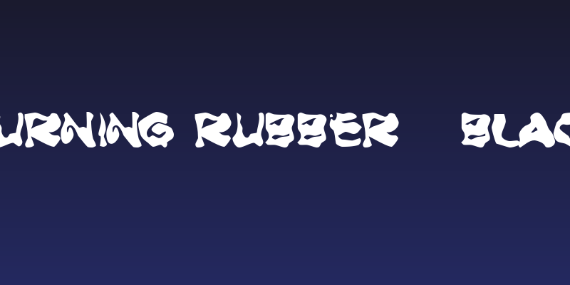 Burning Rubber   Black Social Header