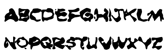 Burning Rubber Black Font LOWERCASE