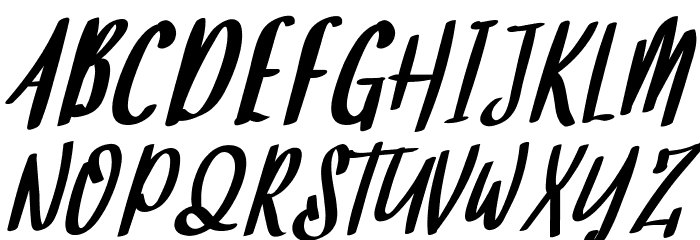 Burning Sun Demo Italic Font OTHER CHARS