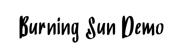 Burning Sun Demo  フリーフォントのダウンロード