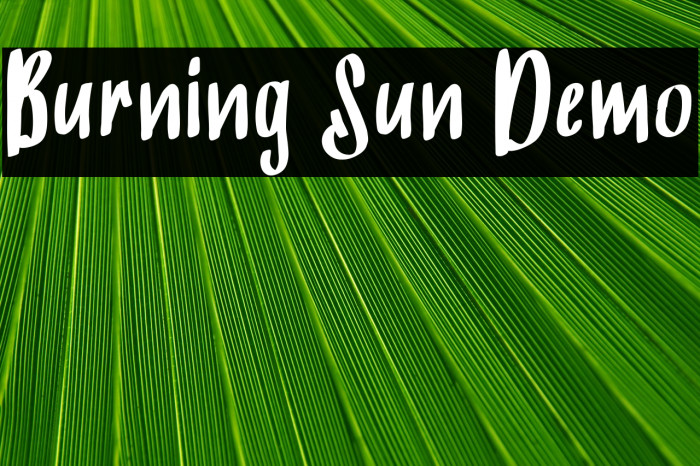 Burning Sun Demo Example 3