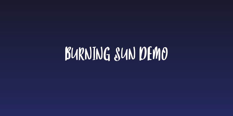 Burning Sun Demo Social Header