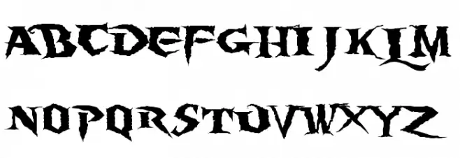 Burning Wrath Шрифта ВЕРХНИЙ