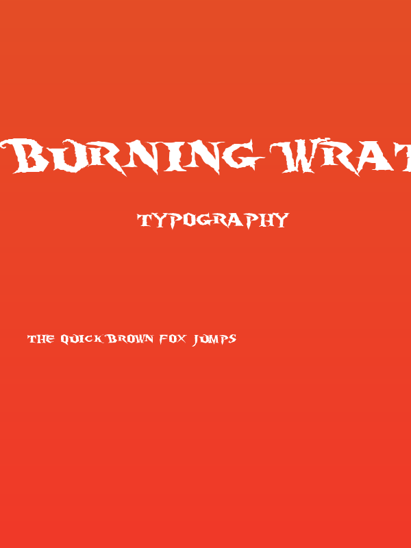 Burning Wrath Poster