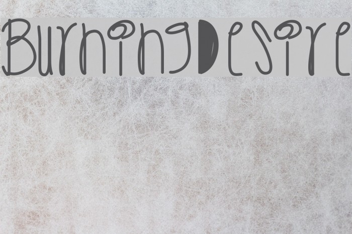 BurningDesire Font examples