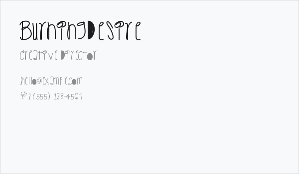 BurningDesire Business Card