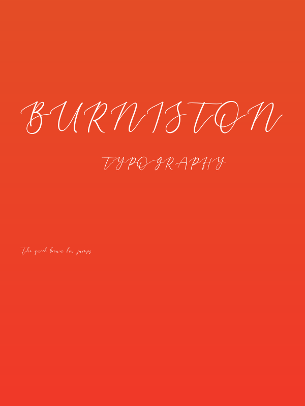 Burniston Poster
