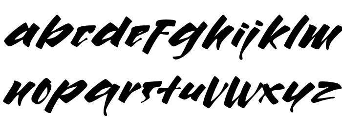Burnley Font LOWERCASE