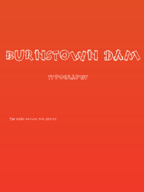 Burnstown Dam Poster