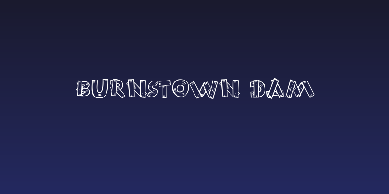 Burnstown Dam Social Header
