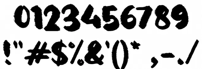 Burnt Corn Font OTHER CHARS