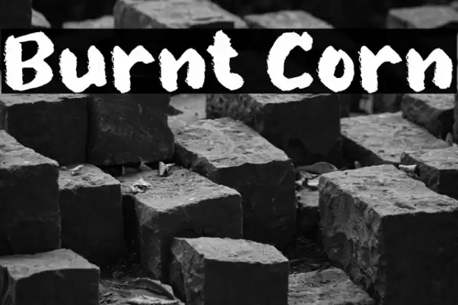 Burnt Corn Font examples