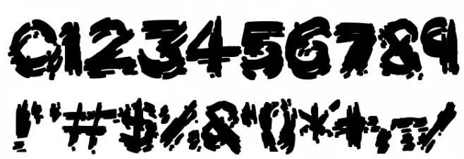 Burnt Firewood Font OTHER CHARS