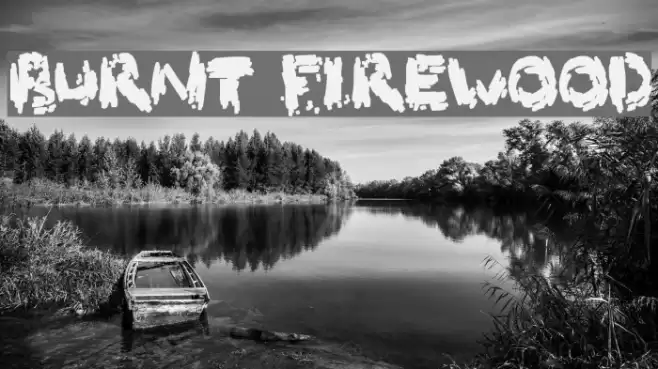 Burnt Firewood Font examples
