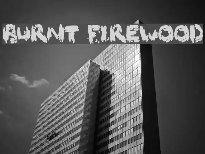 Burnt Firewood Font examples