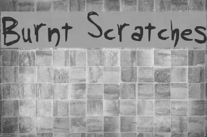 Burnt Scratches Font examples