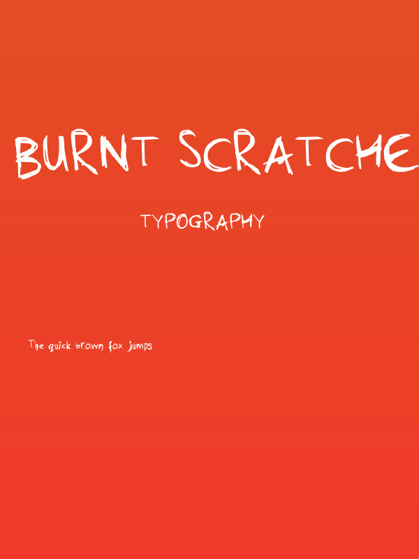Burnt Scratches Poster