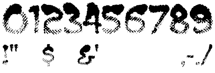 BurntMFA Font OTHER CHARS
