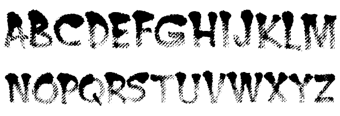 BurntMFA Font LOWERCASE