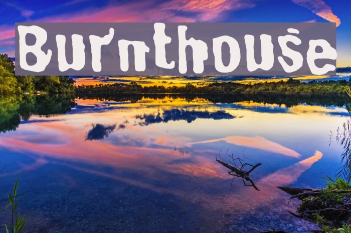 Burnthouse Font examples