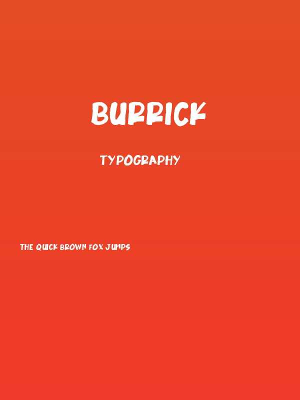 Burrick Poster