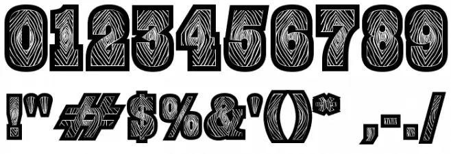 BurrisBlack Font OTHER CHARS