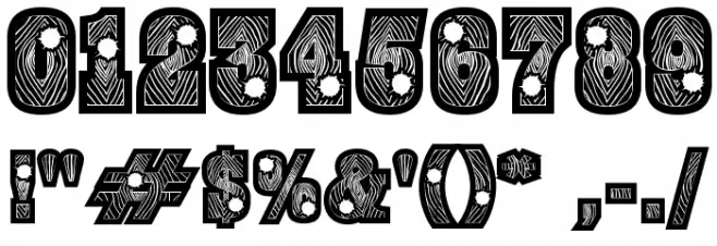 BurrisBlackShootout Font OTHER CHARS