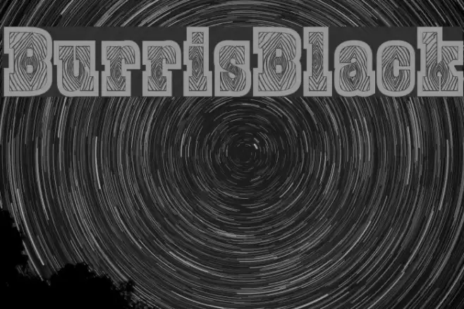 BurrisBlack Font examples
