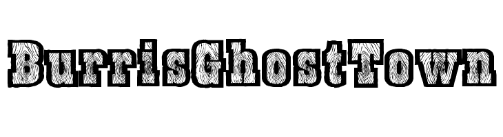 BurrisGhostTown Font