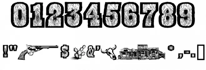 BurrisGhostTown Font OTHER CHARS