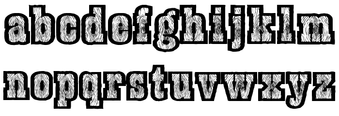 BurrisGhostTown Font LOWERCASE