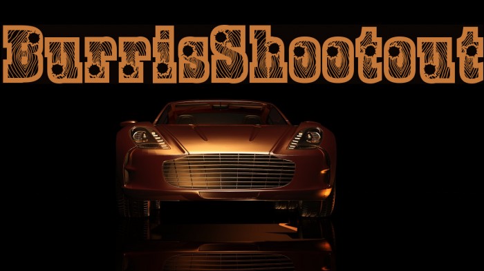 BurrisShootout Font examples