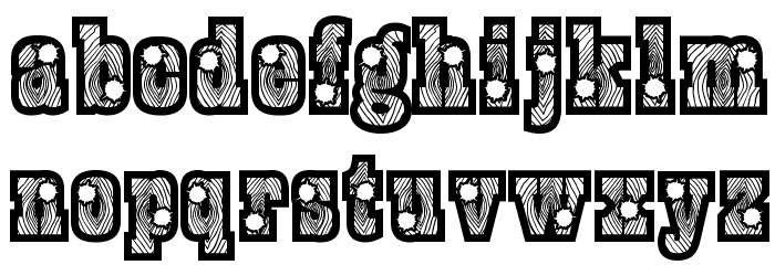 BurrisShootout Font LOWERCASE