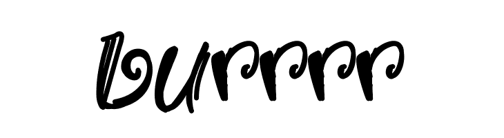Burrrr 字体