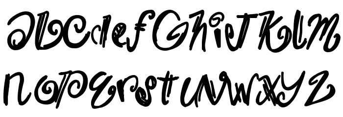 Burrrr Font LOWERCASE