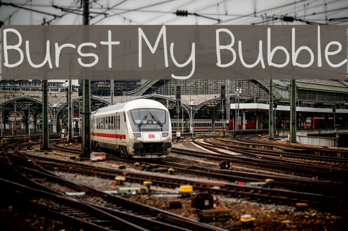 Burst My Bubble Font examples