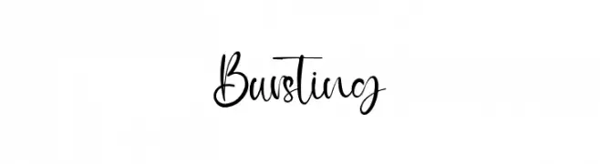 Bursting  Fuentes Gratis Descargar