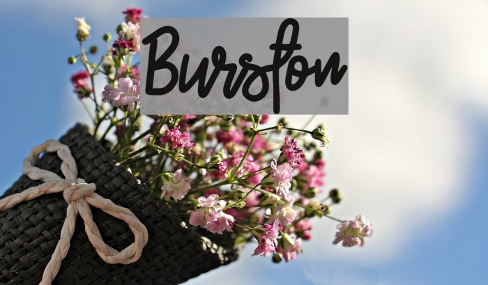 Burston Font examples