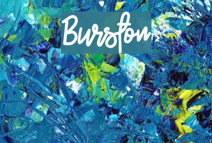Burston Font examples