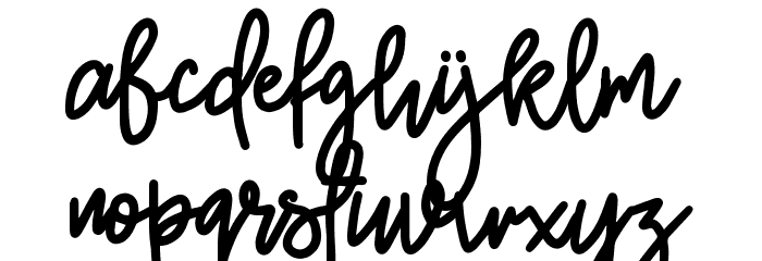 Burston Font LOWERCASE