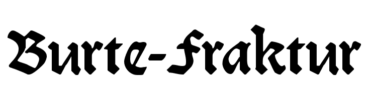 Burte-Fraktur  font caratteri gratis