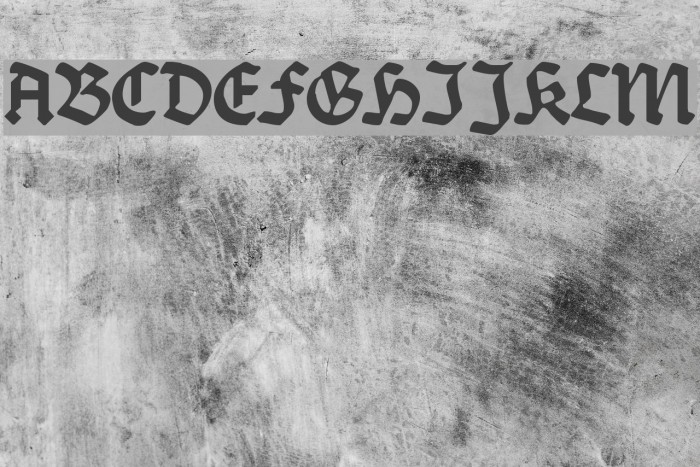 Burte-Fraktur Caratteri examples