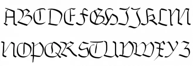 Burtine フォント 大文字