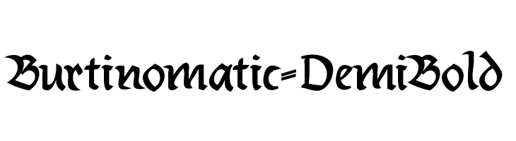 Burtinomatic-DemiBold Font