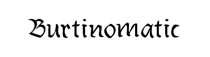 Burtinomatic  Скачать бесплатные шрифты