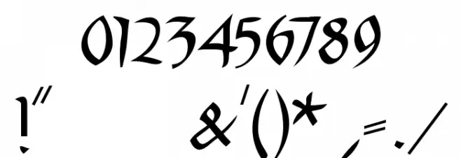 Burtinomatic Font OTHER CHARS