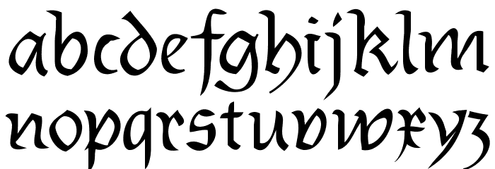 Burtinomatic Font LOWERCASE